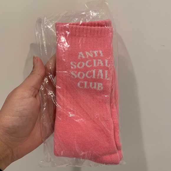 Anti Social Social Club Accessories - Anti Social Social Club Pink Socks